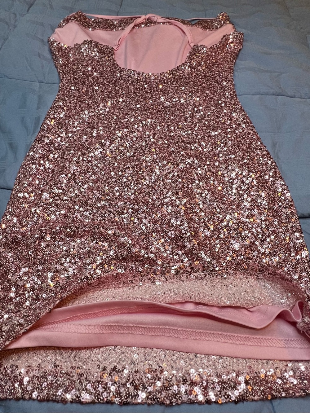 Forever 21 Pink Sequin Mini Dress - Picture 2 of 8